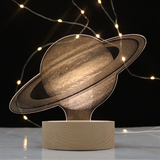 Saturn 3D lampe